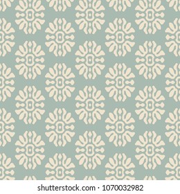 Antique seamless background Curve Cross Flower Crest, Ideal for wallpaper decoration or greeting card design template.