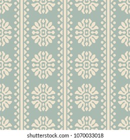 Antique seamless background Curve Cross Round Flower Triangle Dot Line, Ideal for wallpaper decoration or greeting card design template.