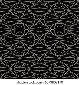 Antique seamless background Curve Cross Frame, Ideal for wallpaper decoration or greeting card design template.