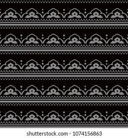 Antique seamless background Curve Cross Frame flower Dot Line, Ideal for wallpaper decoration or greeting card design template.