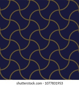 Antique seamless background Curve Cross Geometry Frame Brick, Ideal for wallpaper decoration or greeting card design template.