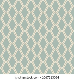 Antique seamless background Curve Wave Cross Frame Line, Ideal for wallpaper decoration or greeting card design template.