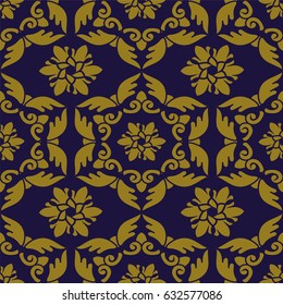 Antique seamless background feather polygon spiral cross flower