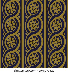 Antique seamless background, Ideal for wallpaper decoration or greeting card design template.