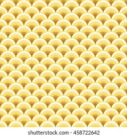 Antique seamless background image of oriental Chinese golden dragon scale

