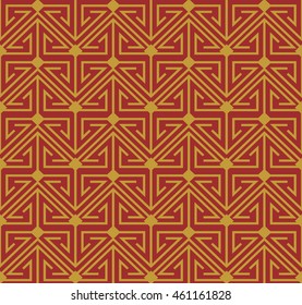 Antique seamless background image of oriental triangle geometry cross line
