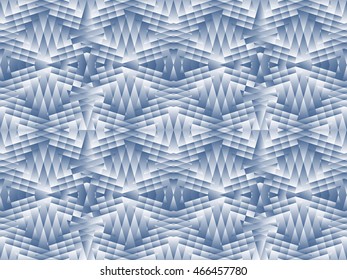 Antique seamless background image of rhomb geometry cross glass kaleidoscope