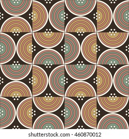 Antique seamless background image of semi round cross line
