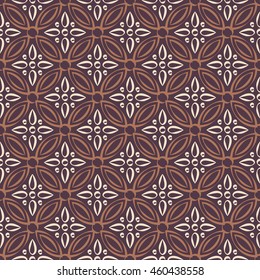 Antique seamless background image of vintage round cross flower kaleidoscope
