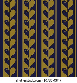 Antique seamless background Love Heart Curve Cross Line, Ideal for wallpaper decoration or greeting card design template.