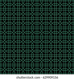 Antique seamless background octagon cross geometry line