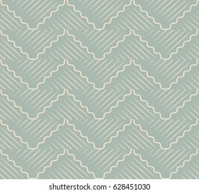 Antique seamless background oriental curve wave cross geometry line