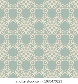 Antique seamless background Polygon Check Cross Curve Frame Crest, Ideal for wallpaper decoration or greeting card design template.