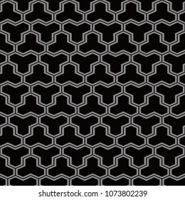 Antique seamless background Polygon Geometry Cross Frame, Ideal for wallpaper decoration or greeting card design template.