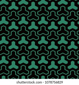 Antique seamless background Polygon Geometry Cross Triangle, Ideal for wallpaper decoration or greeting card design template.