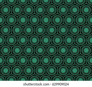 Antique seamless background polygon round flower geometry cell frame