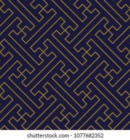 Antique seamless background Polygon Spiral Cross Tracery Line, Ideal for wallpaper decoration or greeting card design template.
