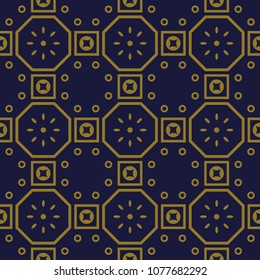 Antique seamless background Polygon Square Round Frame Flower, Ideal for wallpaper decoration or greeting card design template.