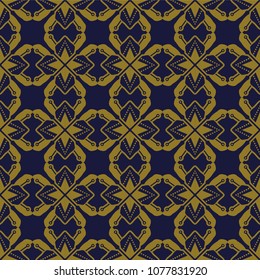 Antique seamless background Polygon Star Geometry Cross Dot Line, Ideal for wallpaper decoration or greeting card design template.