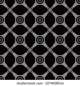 Antique seamless background Round Corner Check Cross Dot Frame, Ideal for wallpaper decoration or greeting card design template.