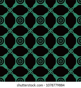 Antique seamless background Round Corner Check Cross Dot Frame, Ideal for wallpaper decoration or greeting card design template.