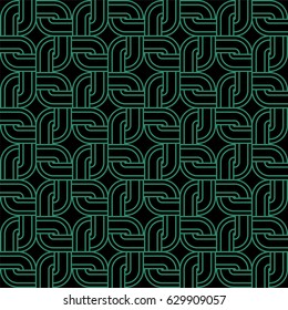Antique seamless background round corner square geometry chain frame