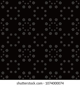 Antique seamless background Round Cross Dot Flower, Ideal for wallpaper decoration or greeting card design template.