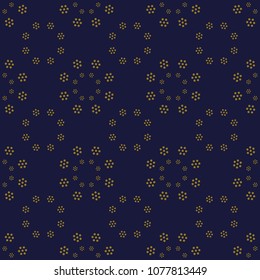 Antique seamless background Round Cross Dot Flower, Ideal for wallpaper decoration or greeting card design template.