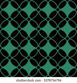 Antique seamless background Round Cross Curve Flower Frame, Ideal for wallpaper decoration or greeting card design template.