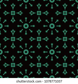 Antique seamless background Round Cross Square Frame Flower, Ideal for wallpaper decoration or greeting card design template.