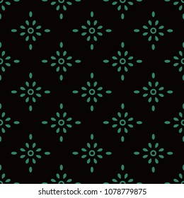 Antique seamless background Round Cross Dot Flower, Ideal for wallpaper decoration or greeting card design template.