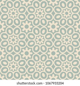 Antique seamless background Round Curve Cross Petals Flower, Ideal for wallpaper decoration or greeting card design template.