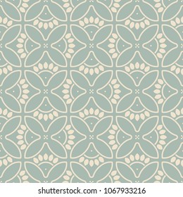 Antique seamless background Round Curve Cross Flower Petals Frame, Ideal for wallpaper decoration or greeting card design template.