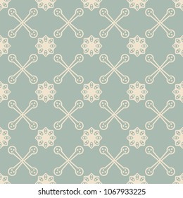 Antique seamless background Round Curve Cross Frame Flower, Ideal for wallpaper decoration or greeting card design template.