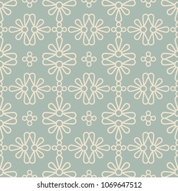 Antique seamless background Round Curve Cross Petals Flower, Ideal for wallpaper decoration or greeting card design template.