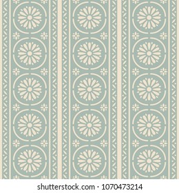 Antique seamless background Round Curve Cross Frame Line Flower, Ideal for wallpaper decoration or greeting card design template.