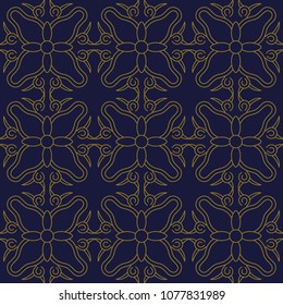 Antique seamless background Round Curve Spiral Cross Vine Flower Frame, Ideal for wallpaper decoration or greeting card design template.