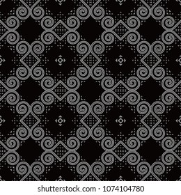 Antique seamless background Round Spiral Curve Vortex Triangle Frame, Ideal for wallpaper decoration or greeting card design template.