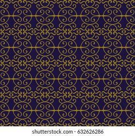 Antique seamless background round spiral cross frame