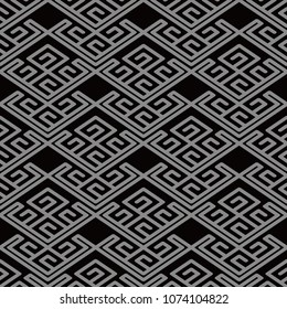 Antique seamless background Spiral Check Cross Tracery Frame Line, Ideal for wallpaper decoration or greeting card design template.