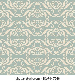 Antique seamless background Spiral Cross Frame Crest, Ideal for wallpaper decoration or greeting card design template.