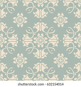 Antique seamless background spiral cross vine flower