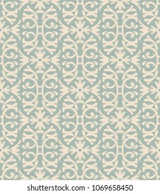 Antique seamless background Spiral Curve Cross Garden Frame Flower, Ideal for wallpaper decoration or greeting card design template.