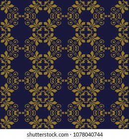 Antique seamless background Spiral Curve Vortex Cross Leaf Flower, Ideal for wallpaper decoration or greeting card design template.