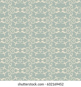 Antique seamless background spiral curve cross chain