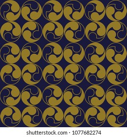 Antique seamless background Spiral Round Vortex Geometry, Ideal for wallpaper decoration or greeting card design template.