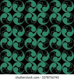 Antique seamless background Spiral Round Vortex Geometry, Ideal for wallpaper decoration or greeting card design template.