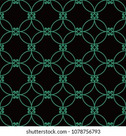 Antique seamless background Spiral Round Curve Cross Frame, Ideal for wallpaper decoration or greeting card design template.