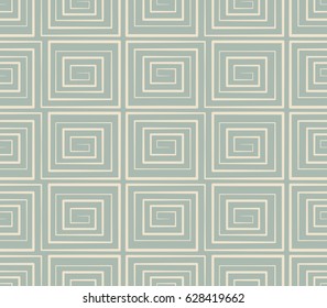 Antique seamless background spiral square vortex geometry cross line
