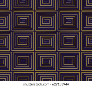 Antique seamless background spiral square vortex geometry cross line